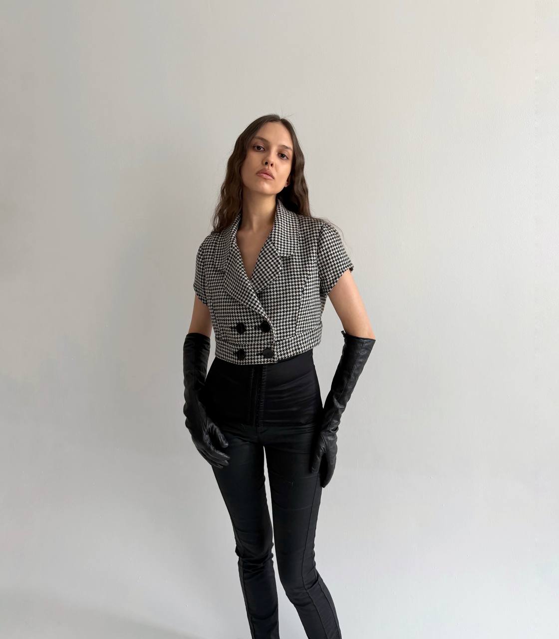 Woollen cropped jacket