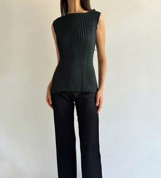 Vintage avant garde pleated top