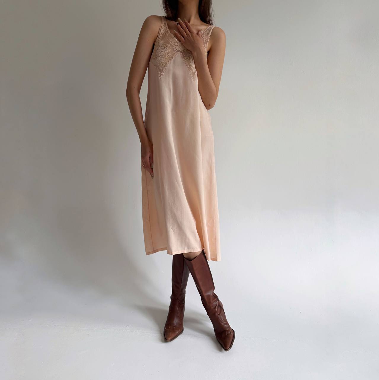 Vintage pure silk slip dress