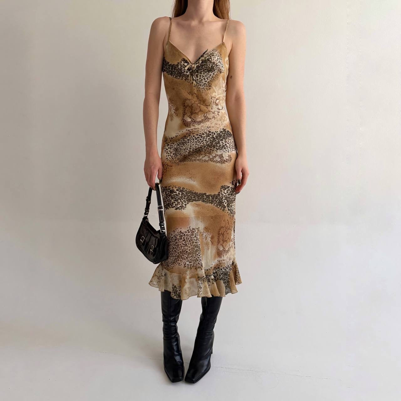 Vintage leopard printed dress