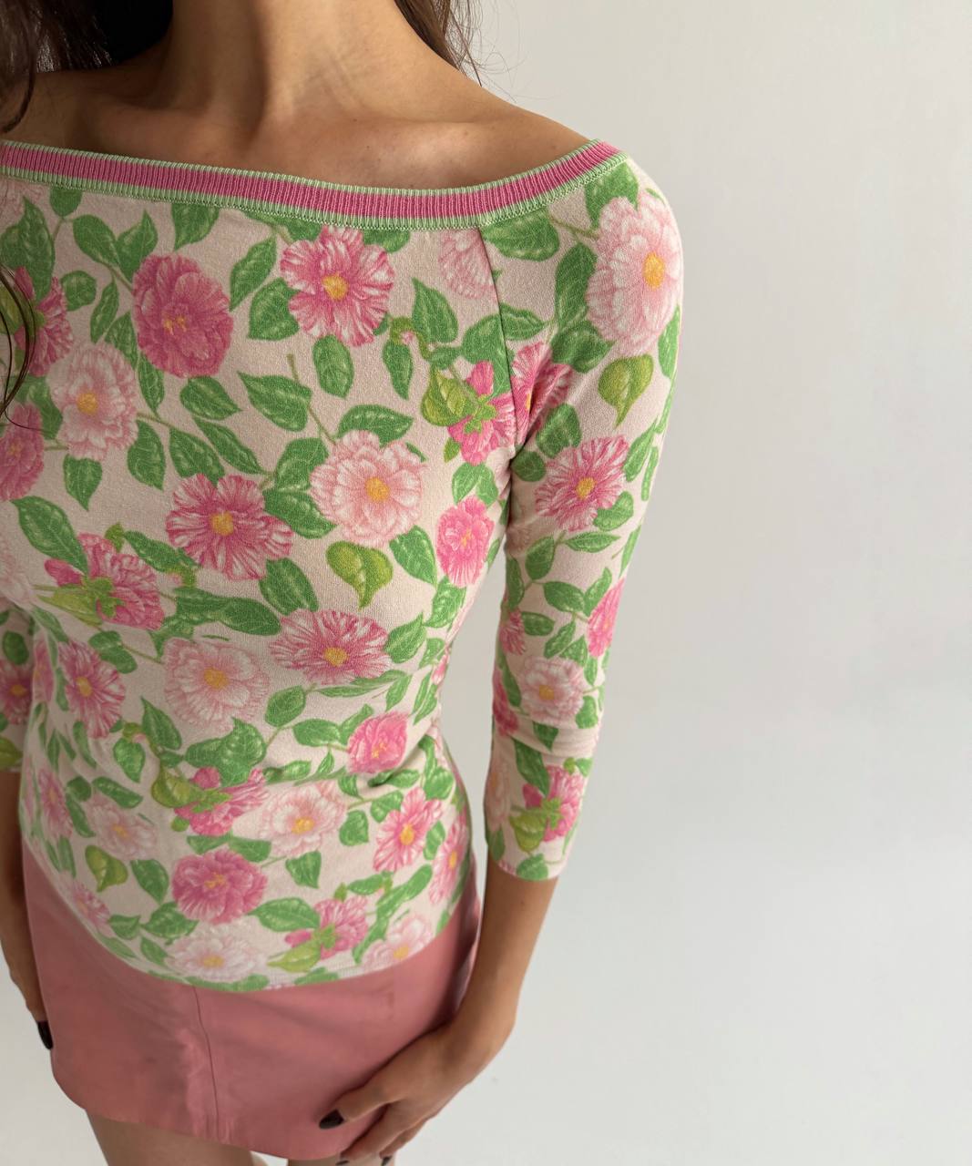 Vintage Blumarine flower blouse