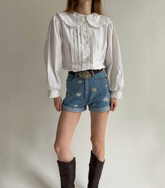 Vintage cotton cottagecore blouse