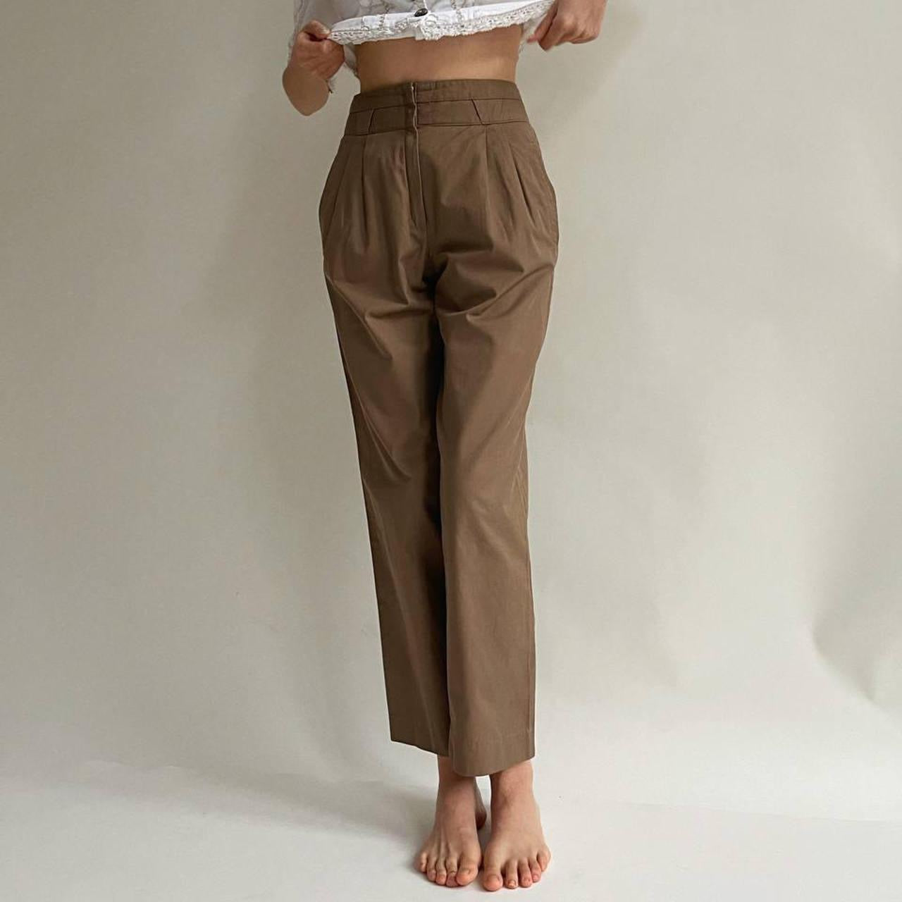 Vintage beige high waisted pants