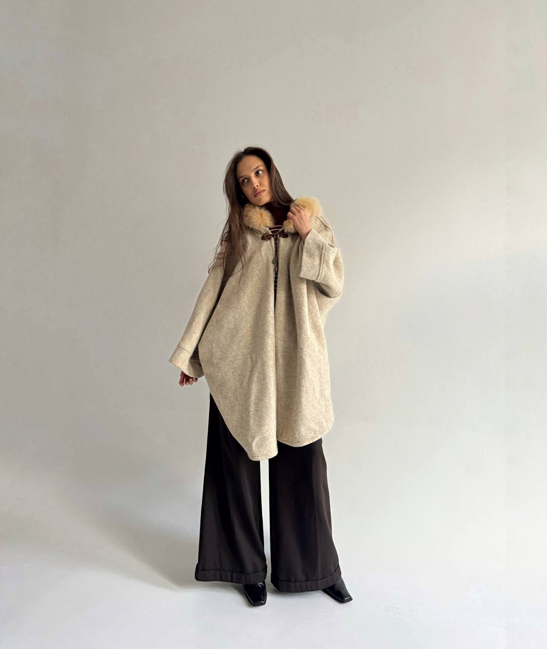 Vintage woollen poncho