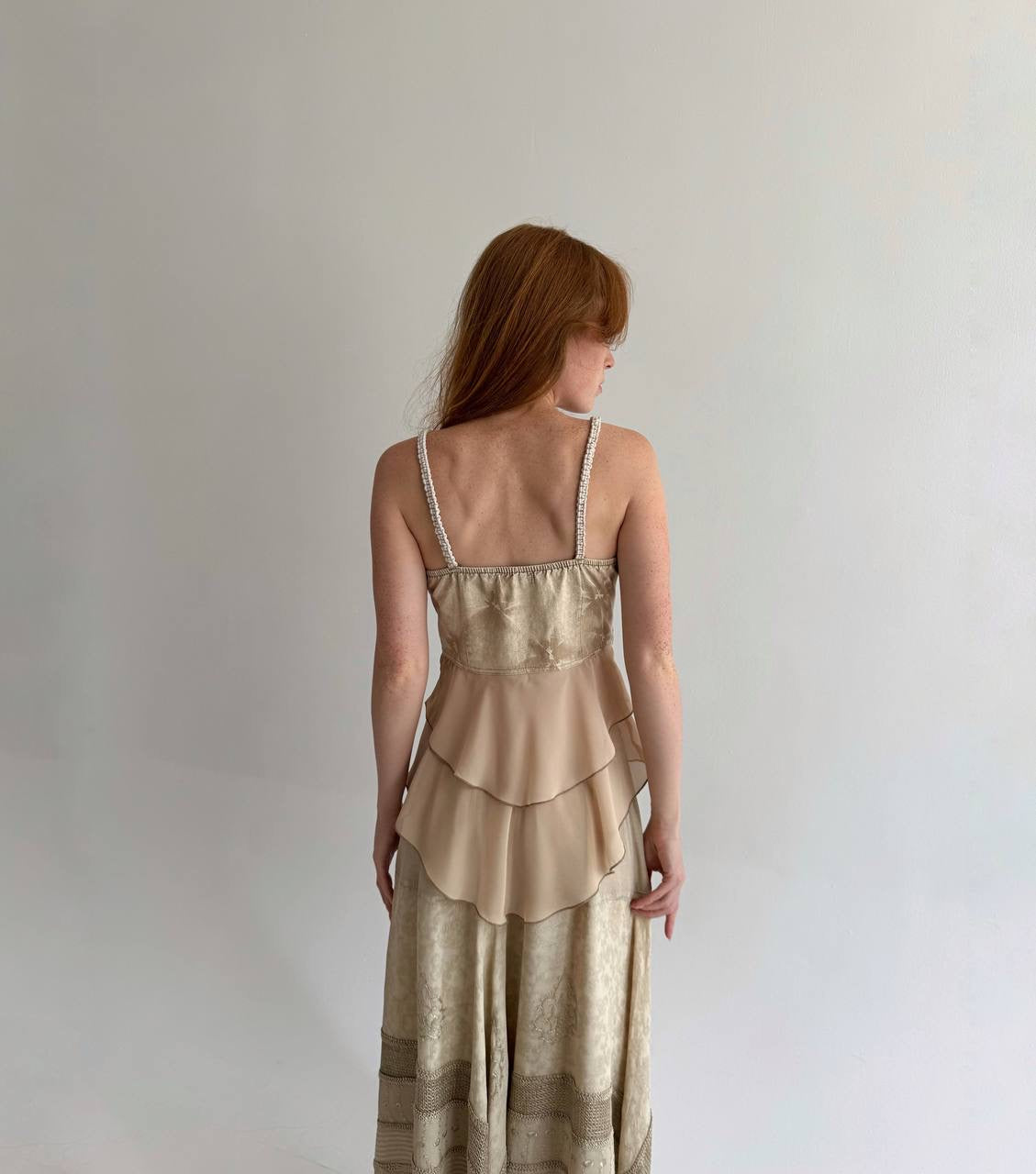Vintage 65% cotton blouse with sequins