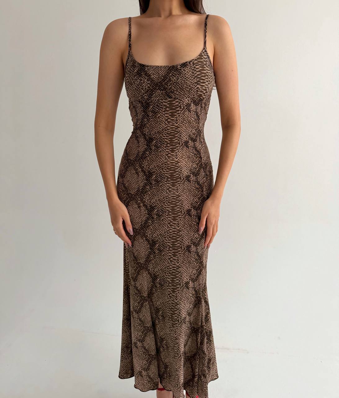 Vintage snake print dress