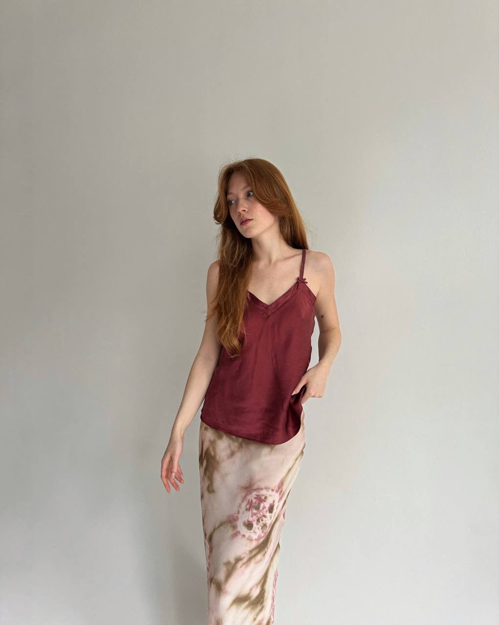 Vintage pure silk camisole cami top
