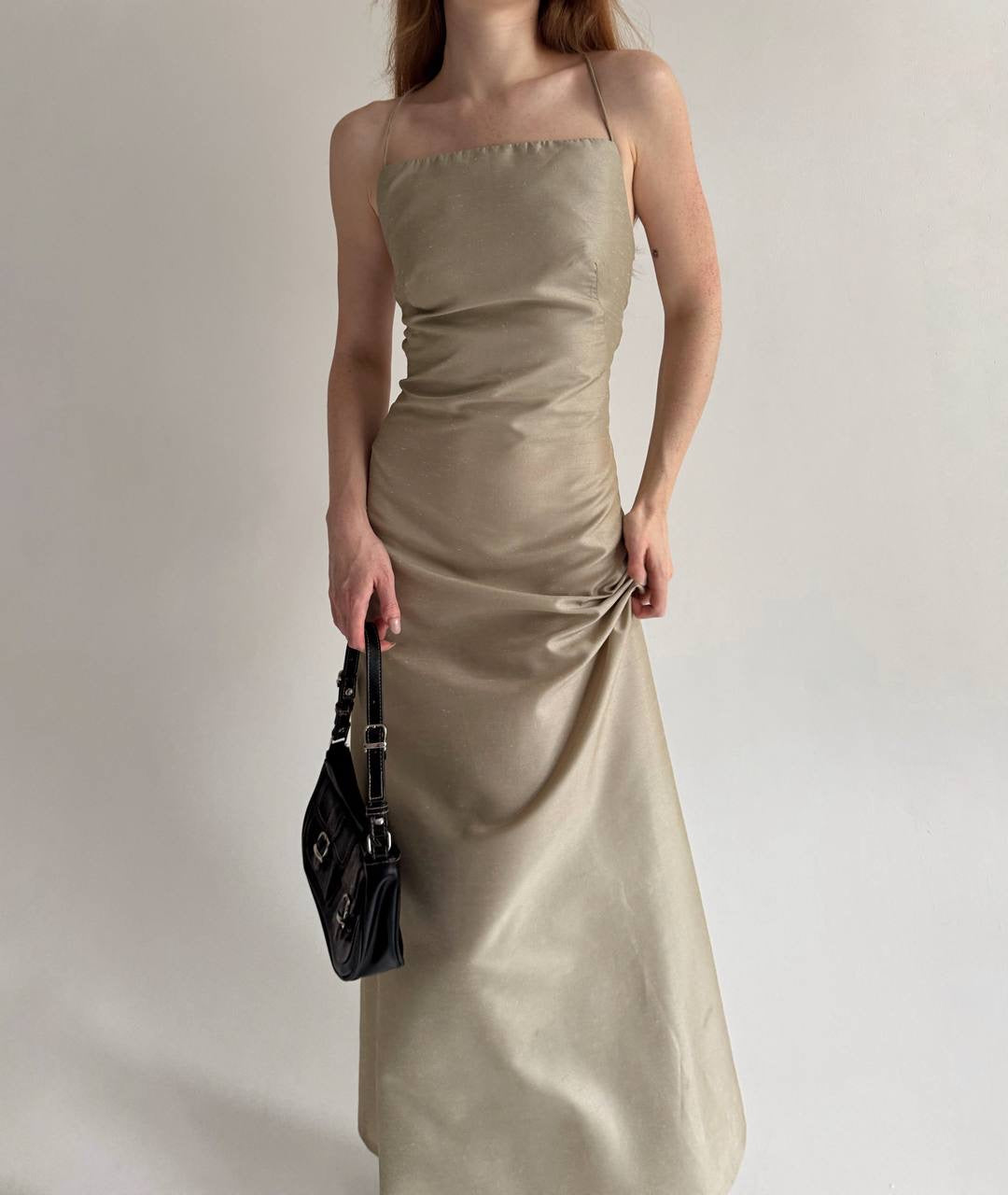 Vintage maxi dress with beautiful crossed back straps