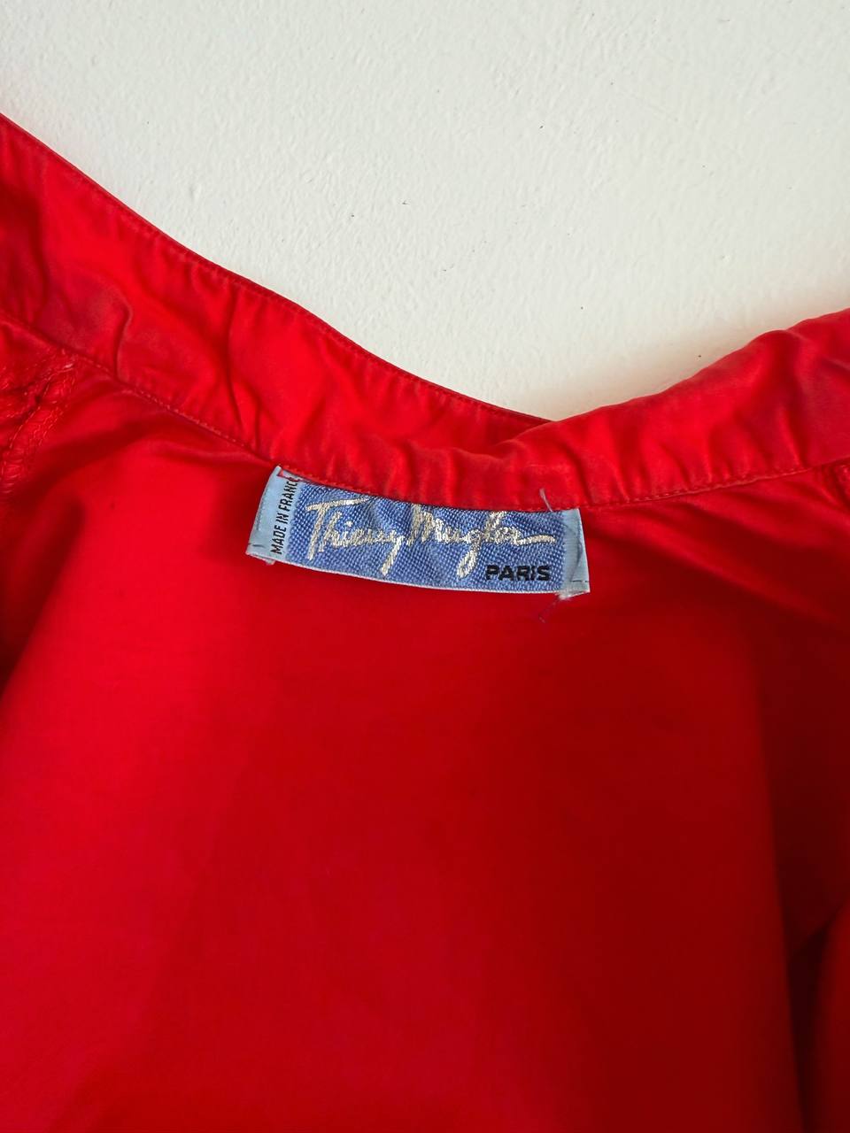 Vintage Thierry Mugler red blouse
