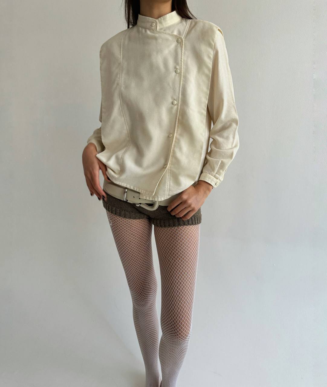 Vintage Courreges 60% wool avant garde blouse