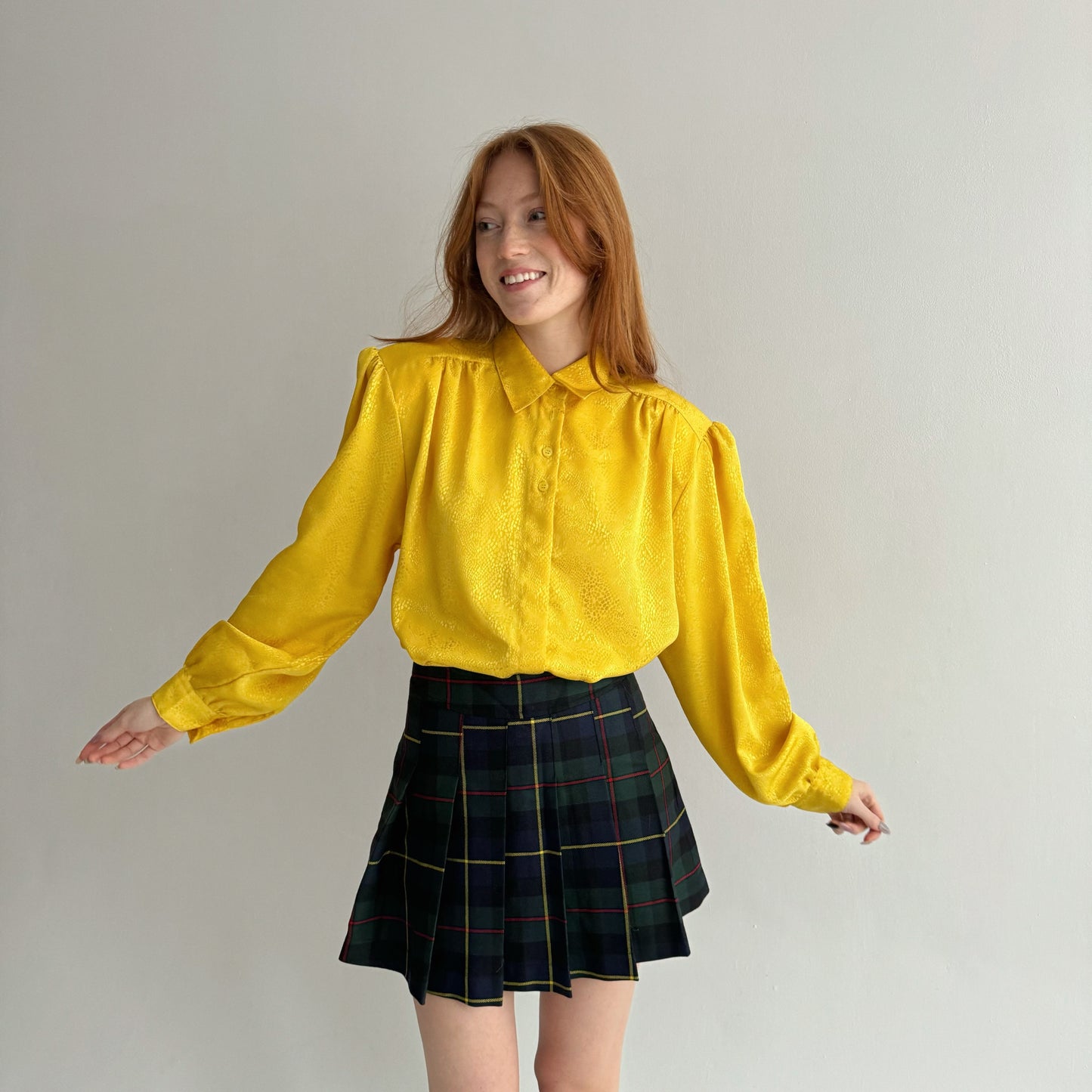 Vintage yellow blouse