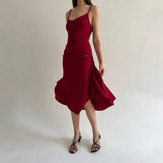 Vintage French red dress
