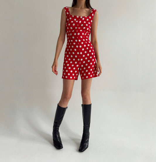 Vintage Blumarine polka dot red jumpsuit