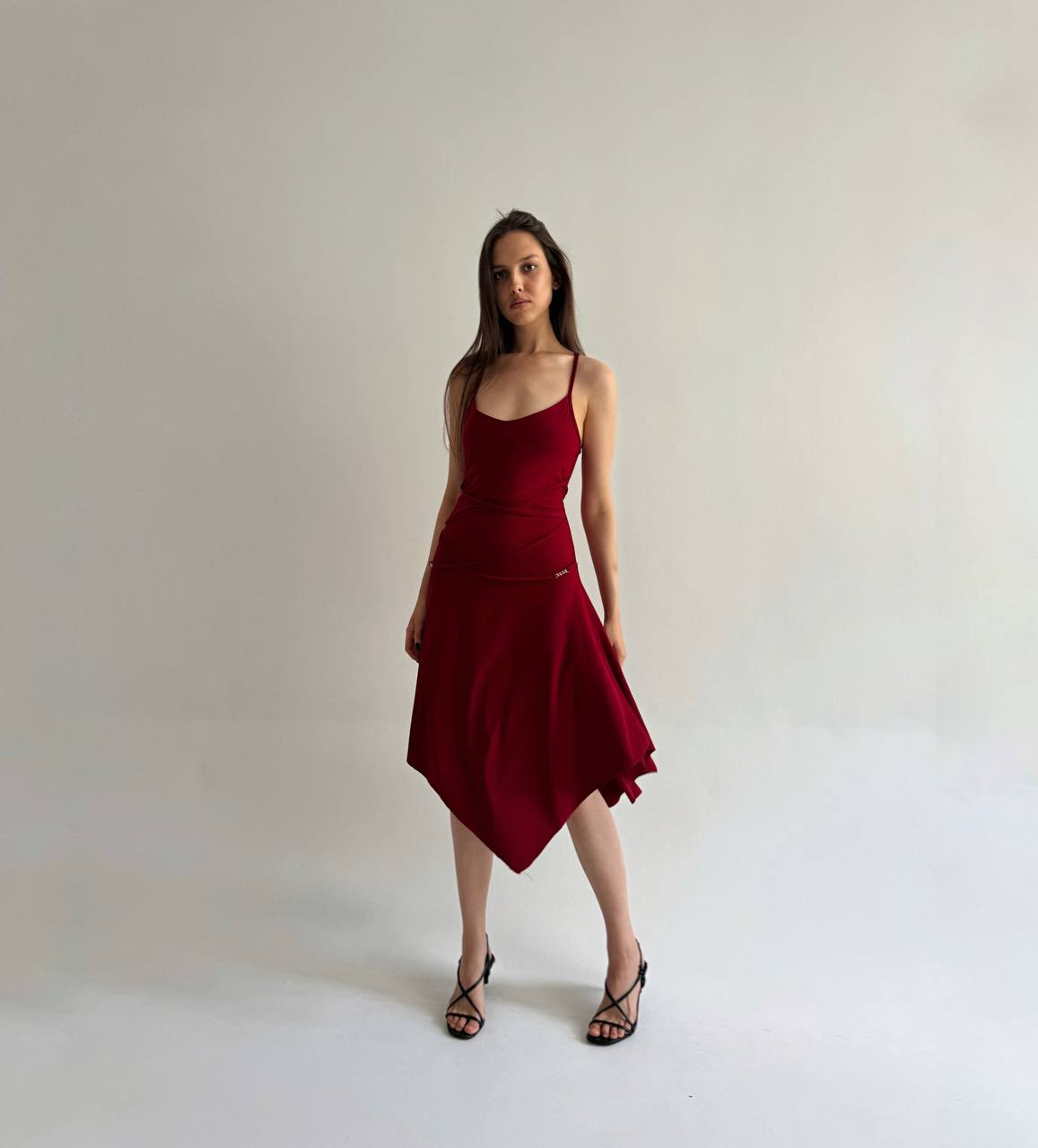Vintage French red dress