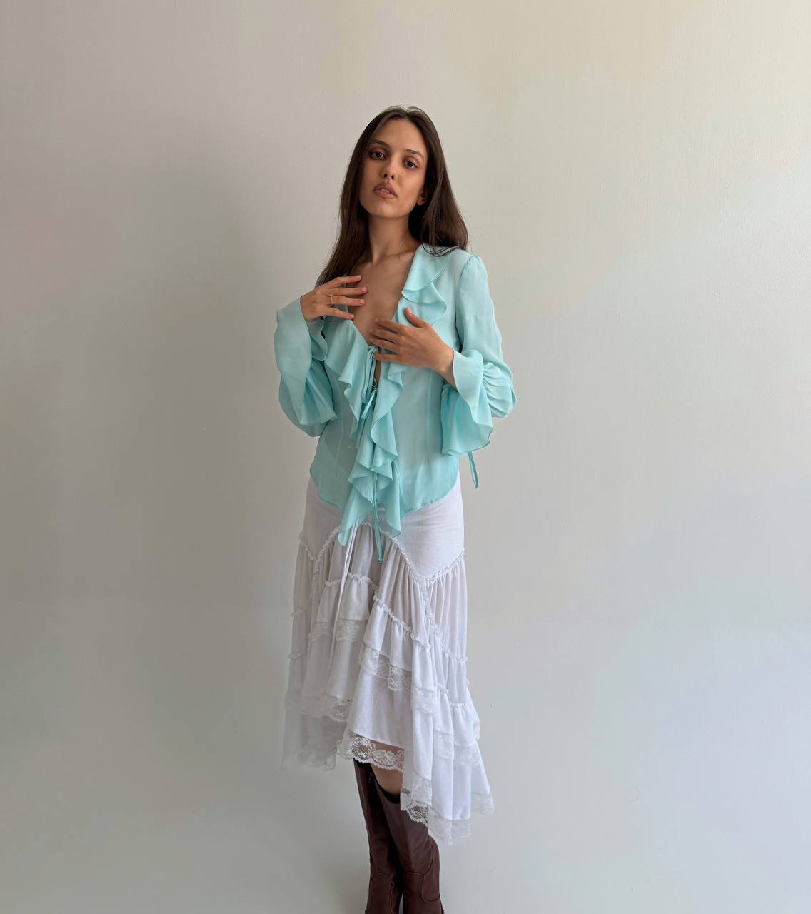 Blumarine Blugirl acetate and silk blouse