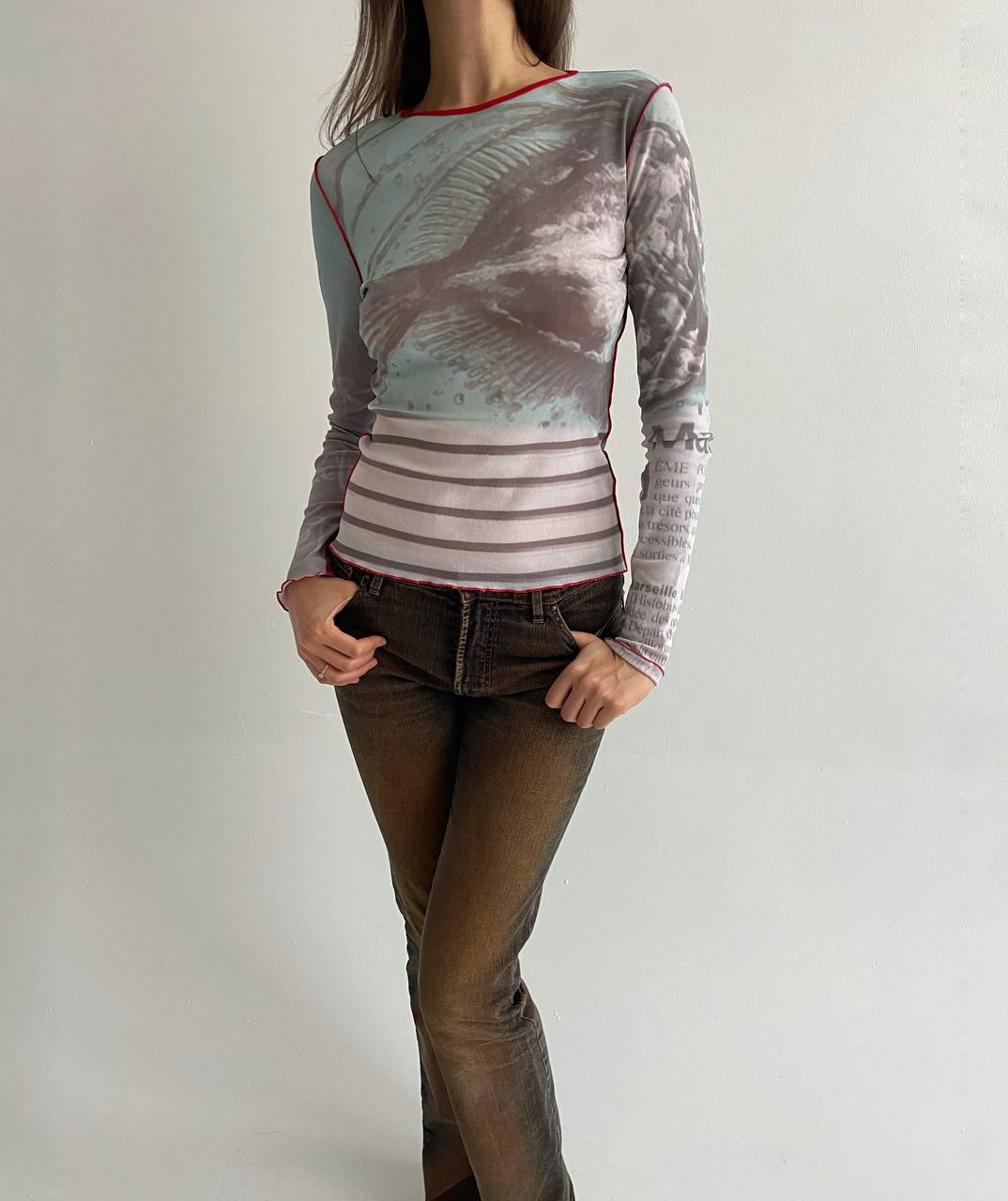 Vintage Cop Copine mesh blouse