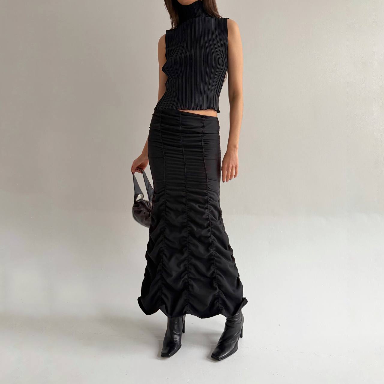 Vintage crinkle mermaid skirt