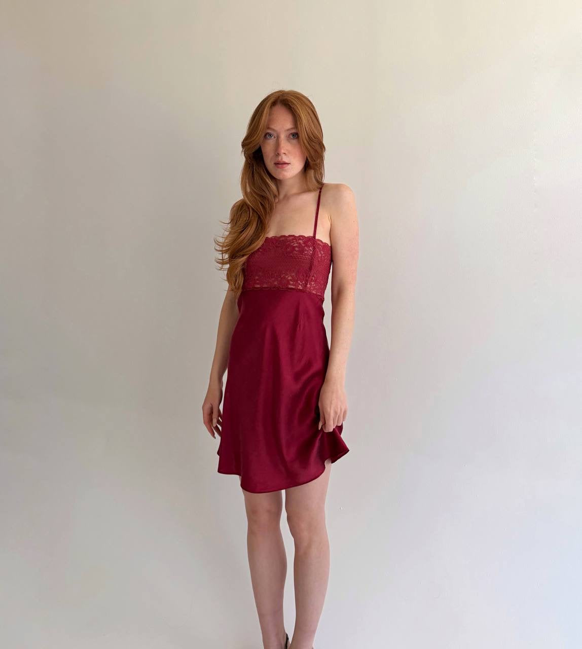 Vintage 100% pure silk slip dress