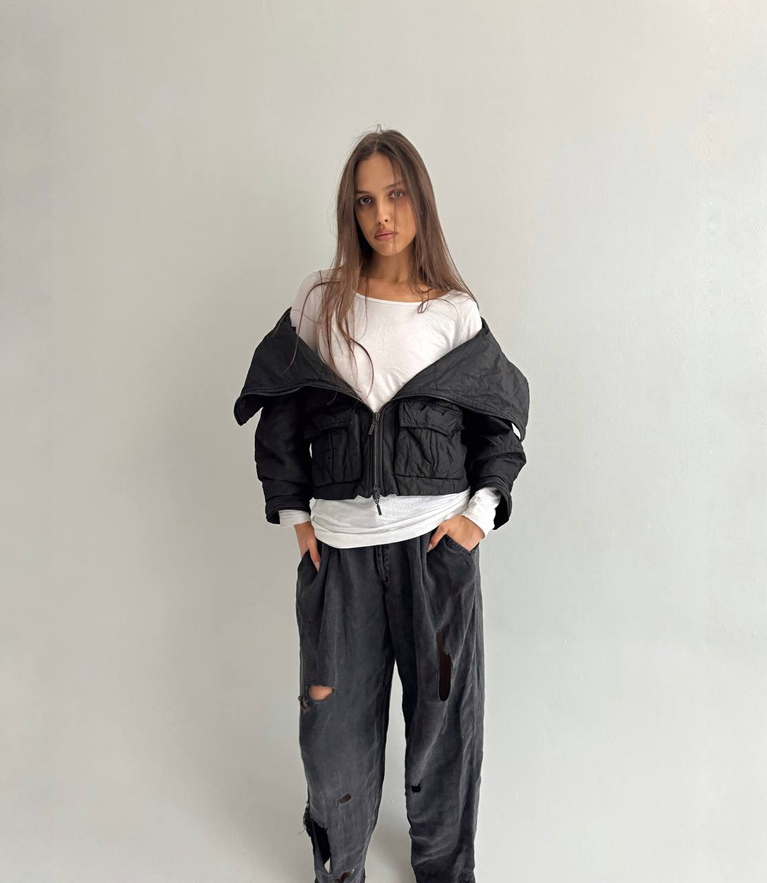 Vintage Plein Sud avant garde puffer