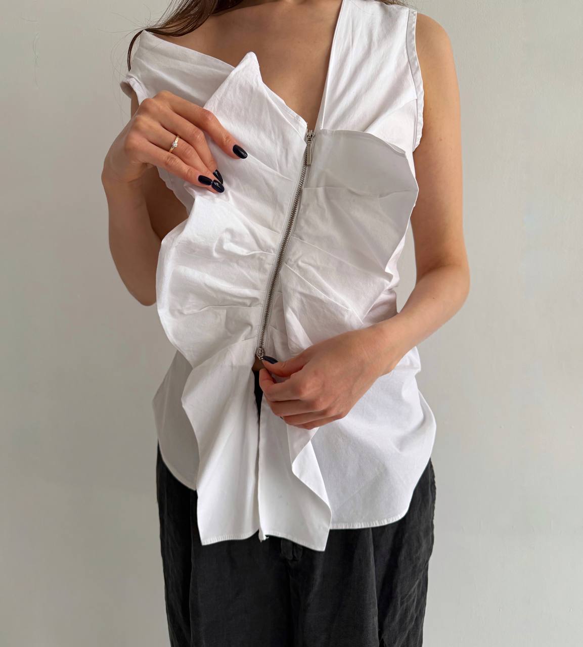 Vintage Plein Sud cotton avant garde blouse
