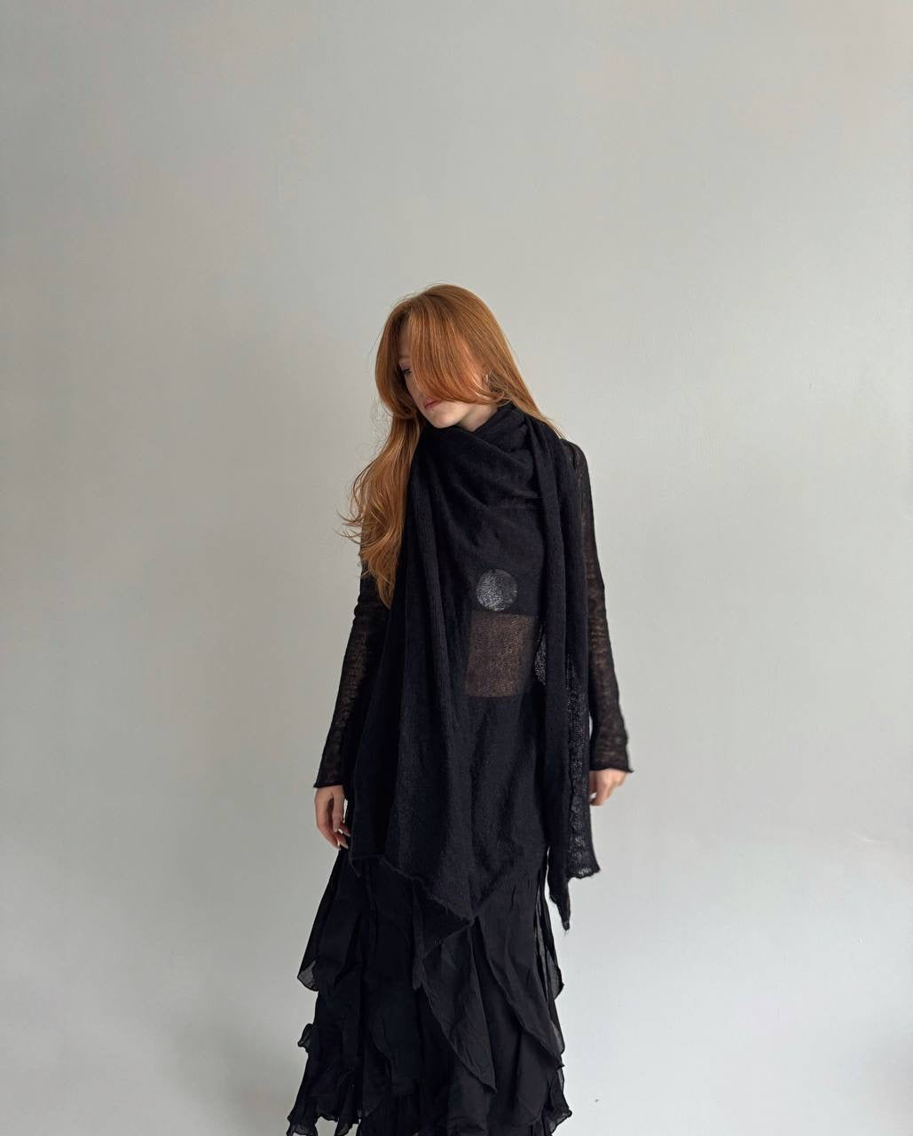 Vintage semi cardigan with long ties