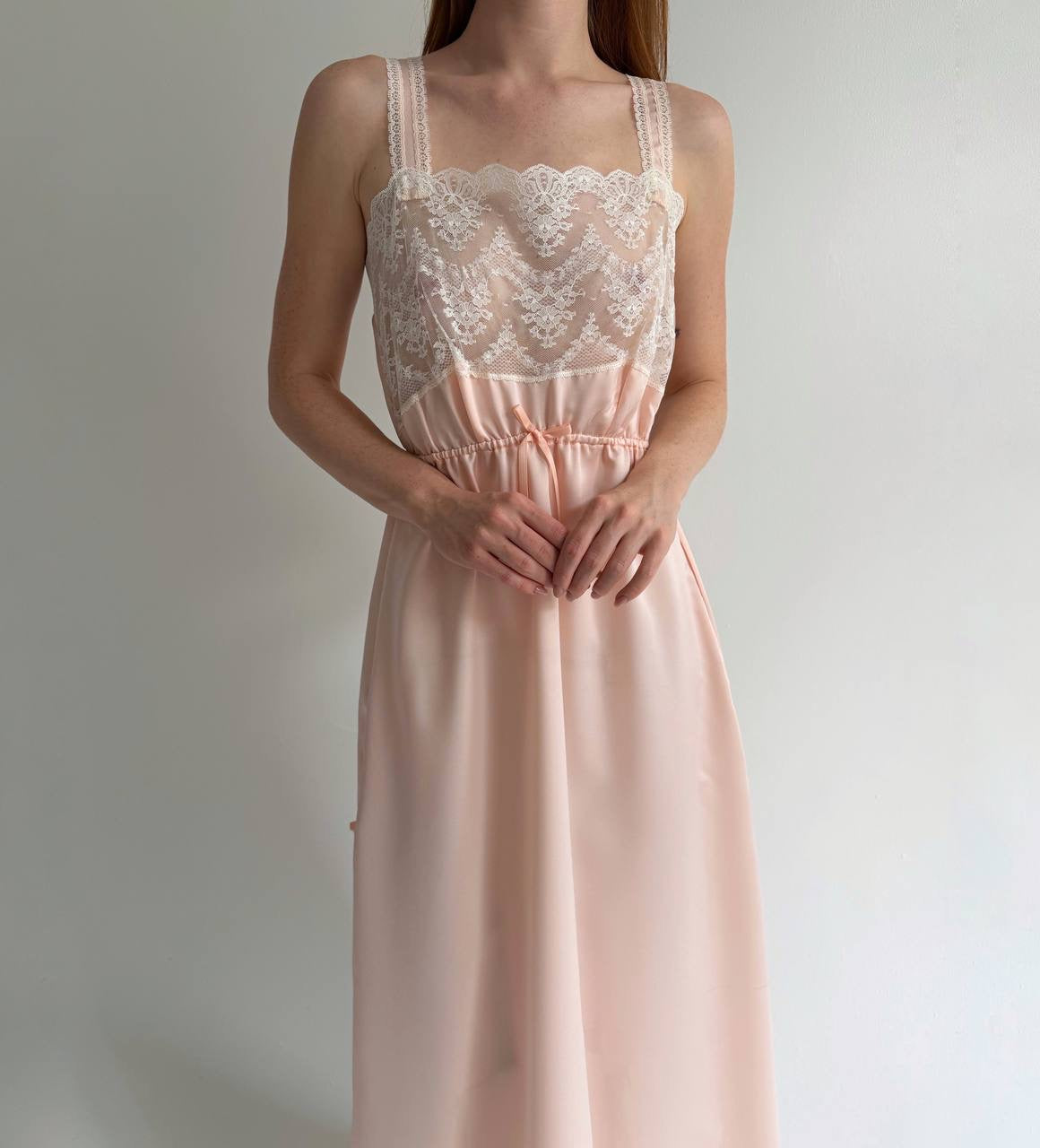 Vintage pink nightgown dress