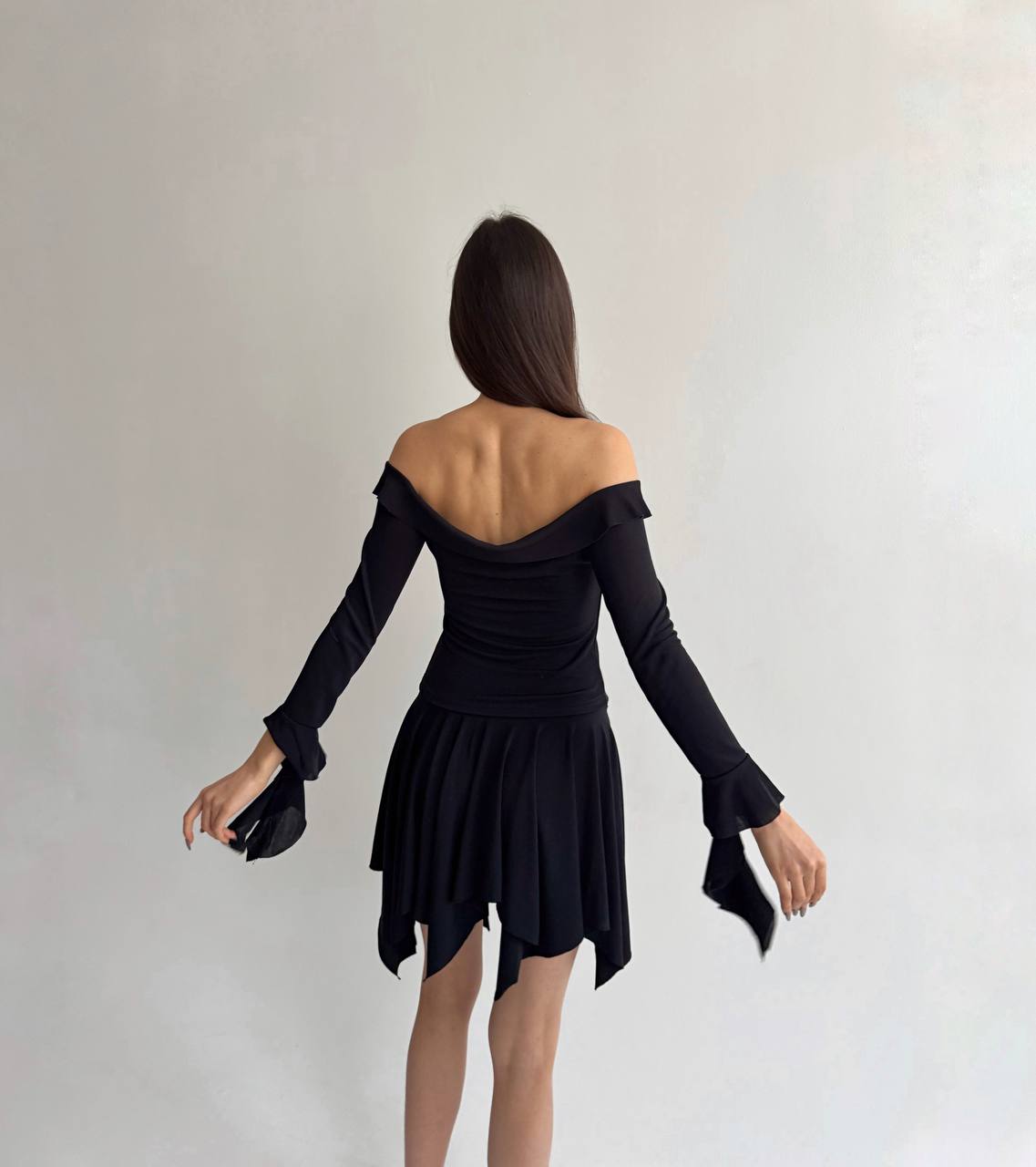 Vintage gothic off the shoulder blouse