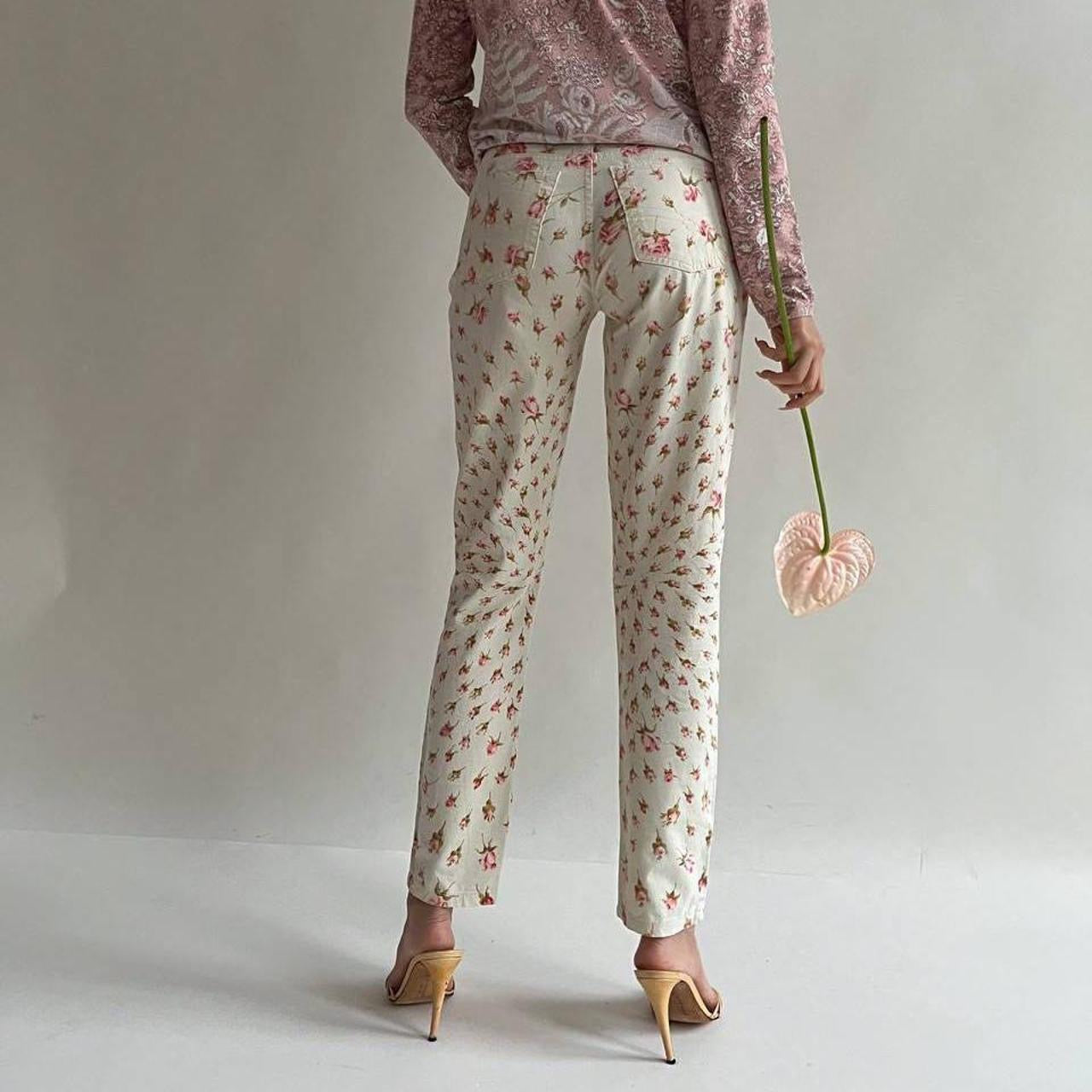 Vintage 2000s Blumarine rose pants