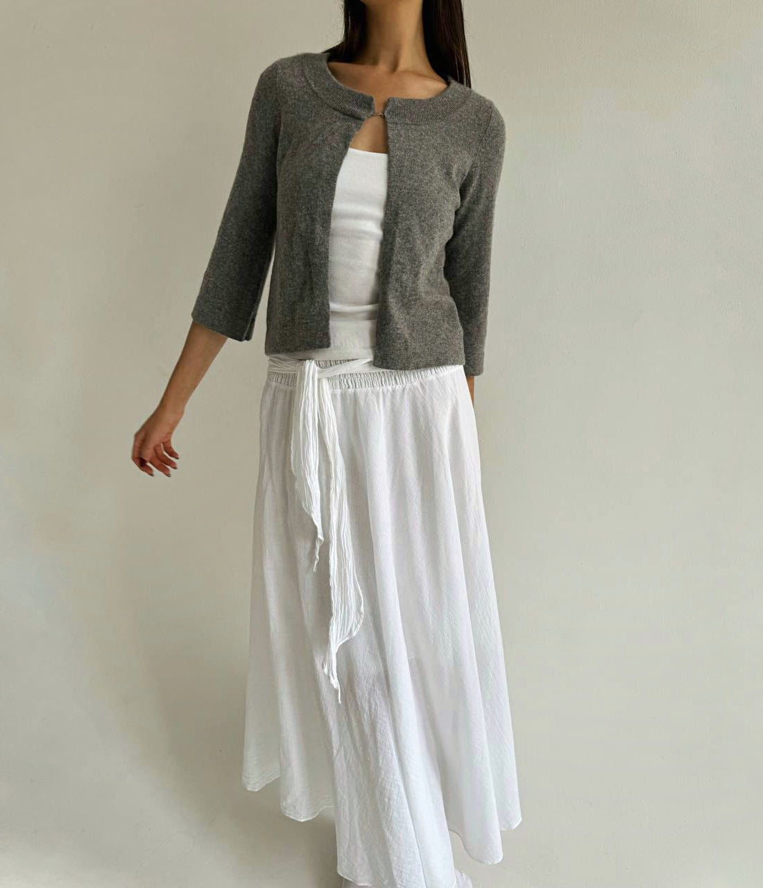 Cashmere grey cardigan