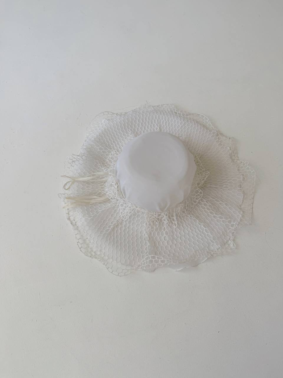 Vintage white summer hat