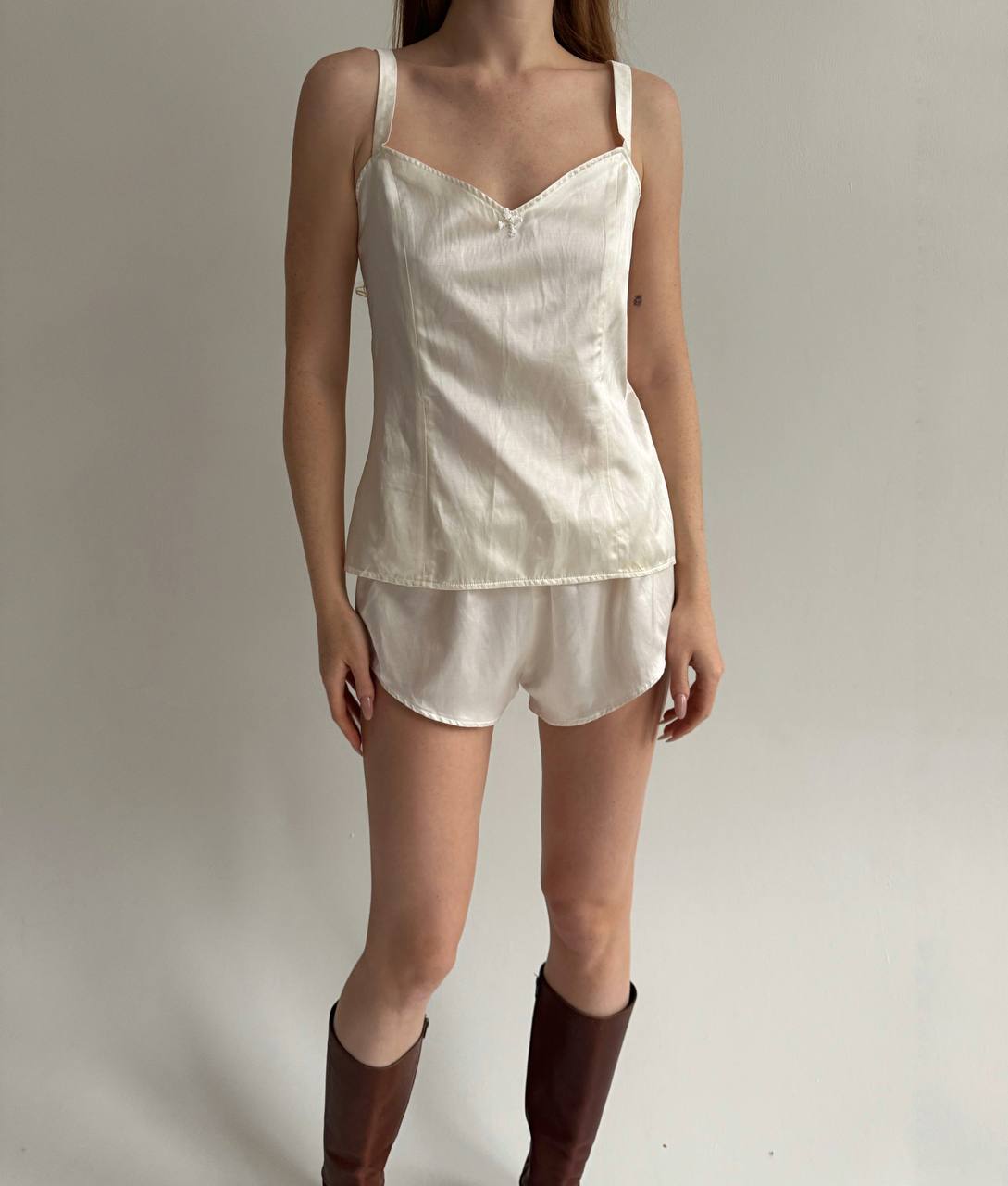 Vintage pure silk and cotton pyjamas