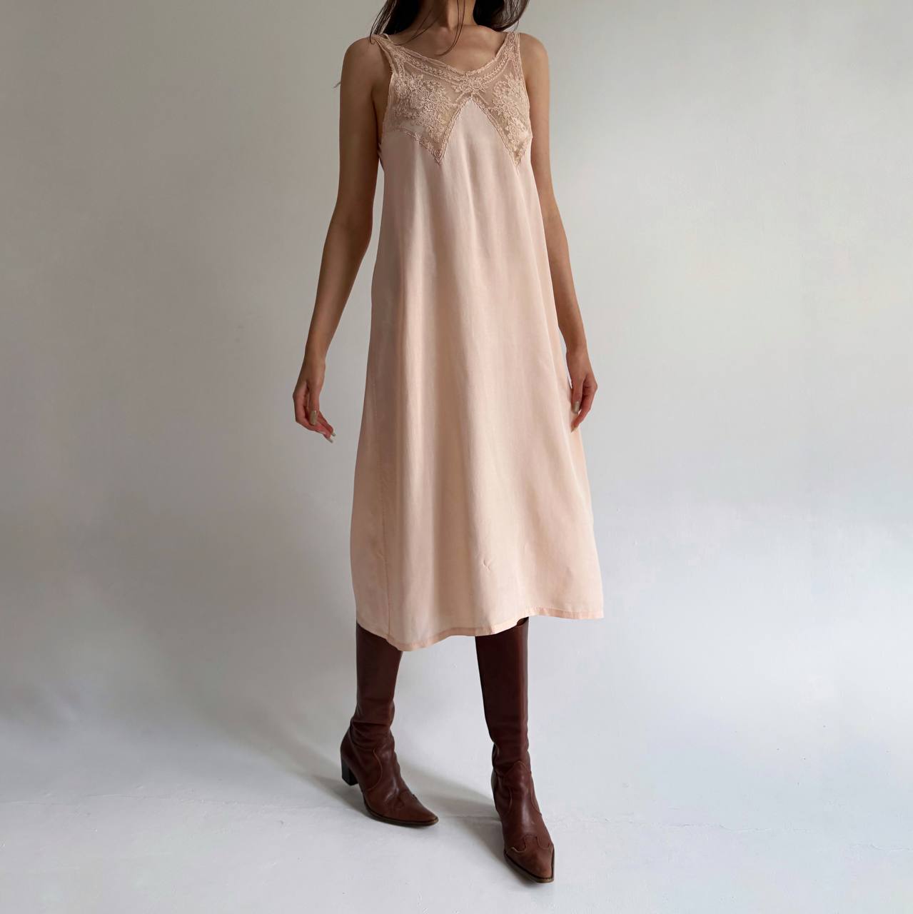 Vintage pure silk slip dress