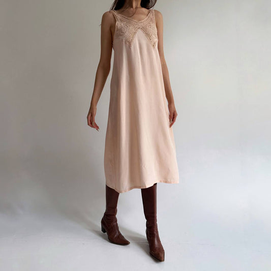Vintage pure silk slip dress