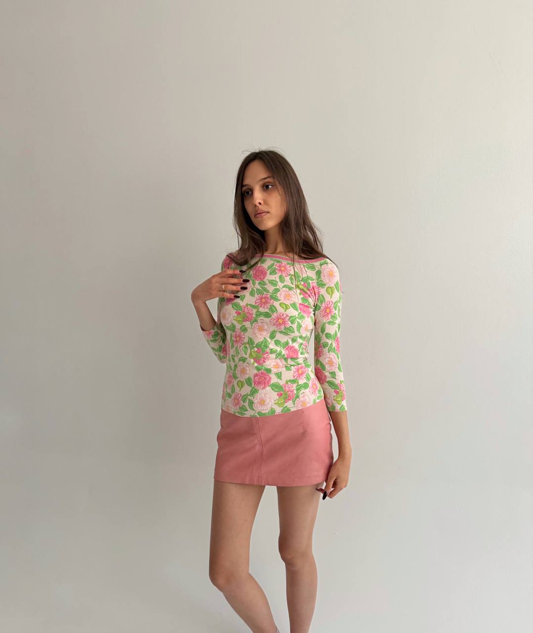 Vintage Blumarine flower blouse