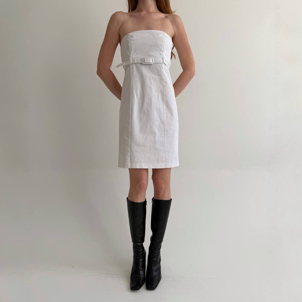 Vintage cotton 90s minimalism inspired dress