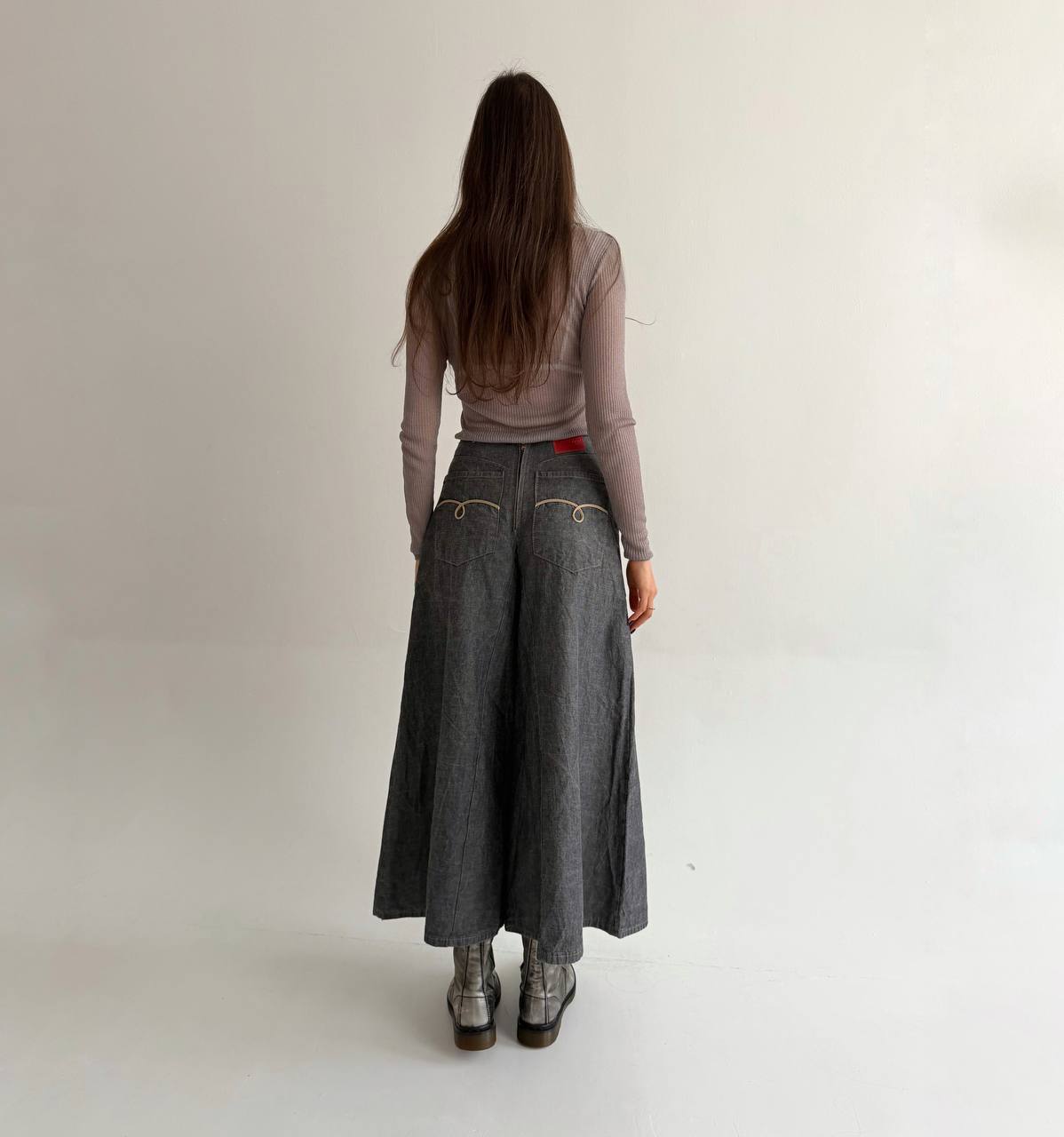 Vintage cotton super wide pants