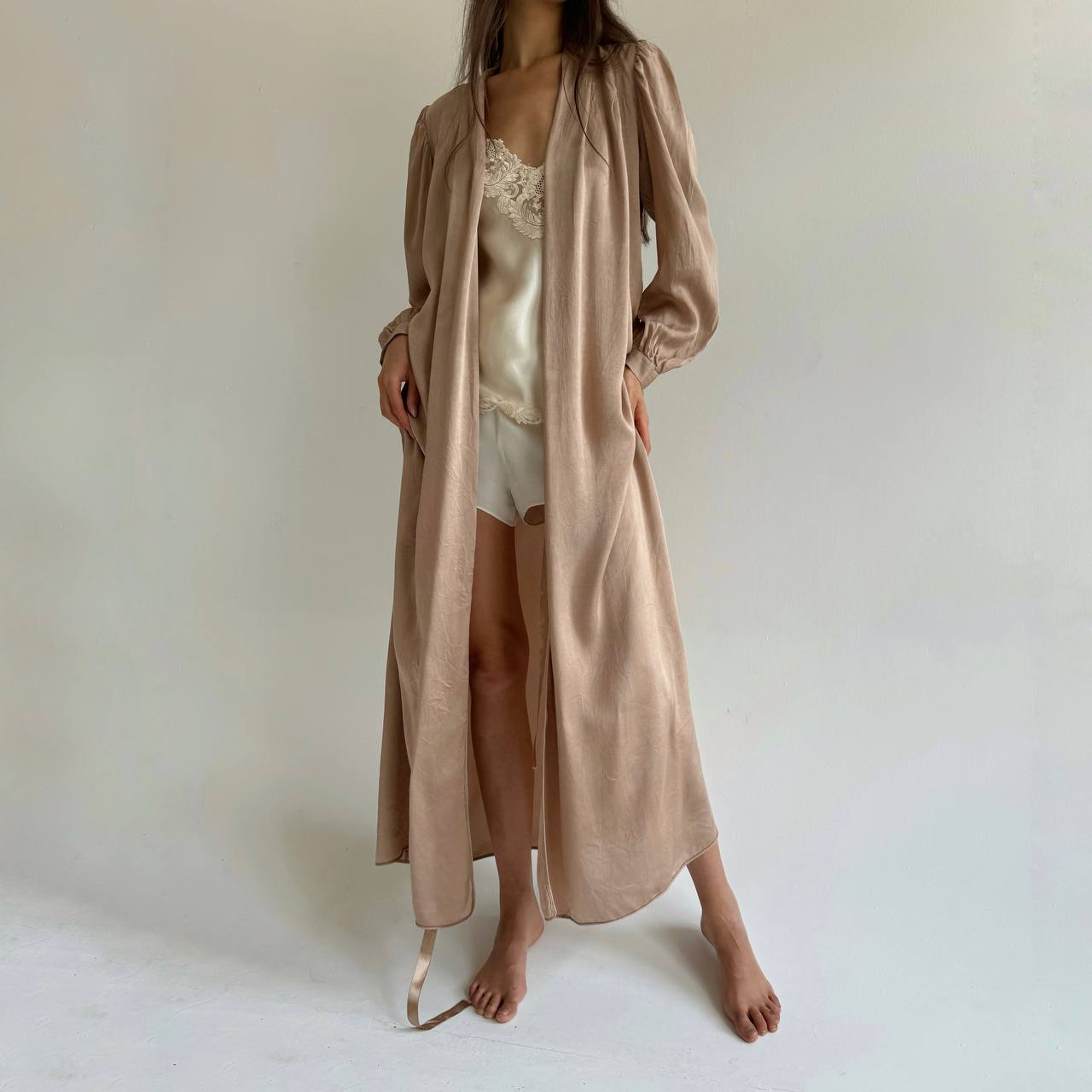 Vintage La Perla silk robe from 60s