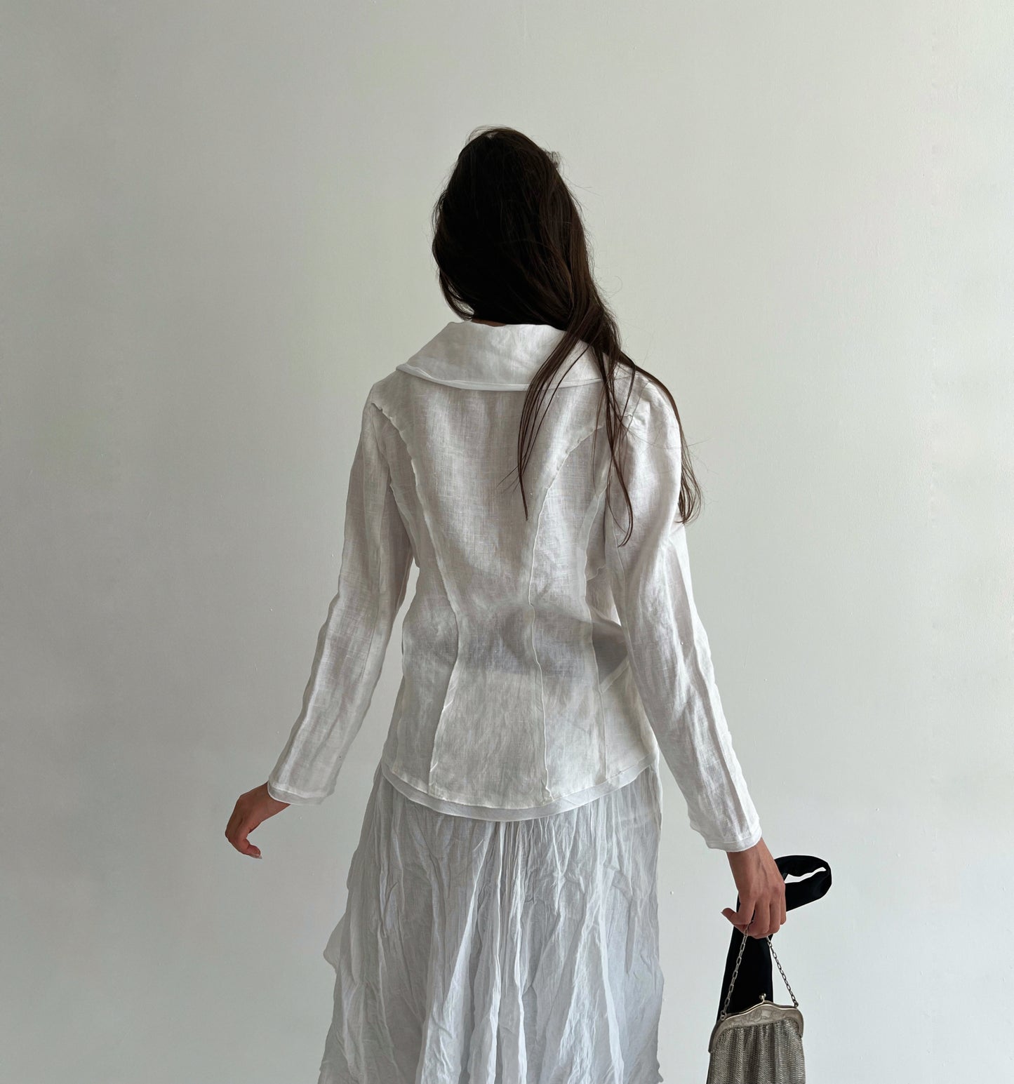 Vintage line white blazer