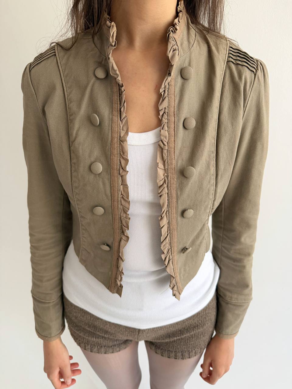 Vintage khaki napoleon jacket