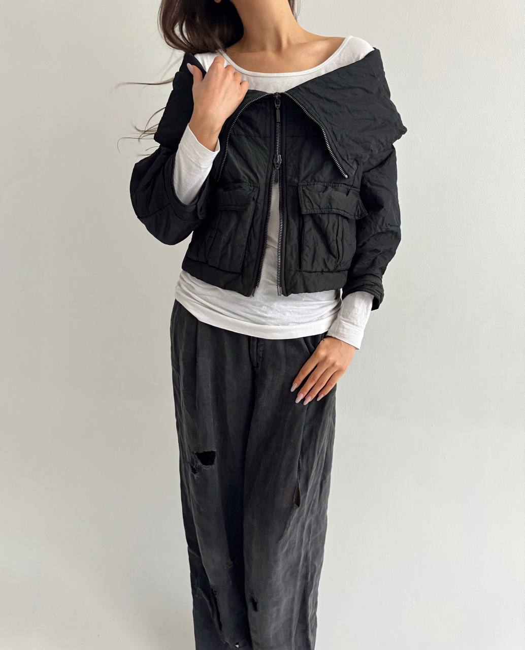 Vintage Plein Sud avant garde puffer