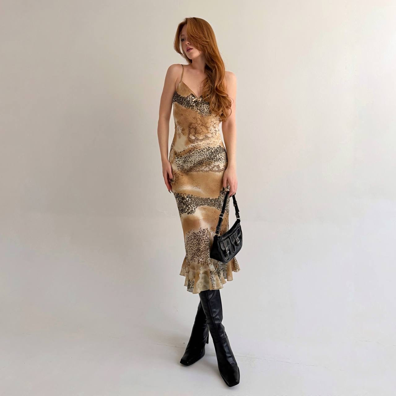 Vintage leopard printed dress