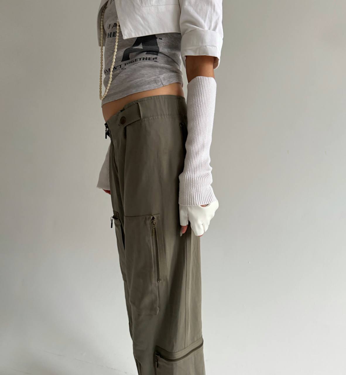 Vintage Plein Sud khaki cargo pants