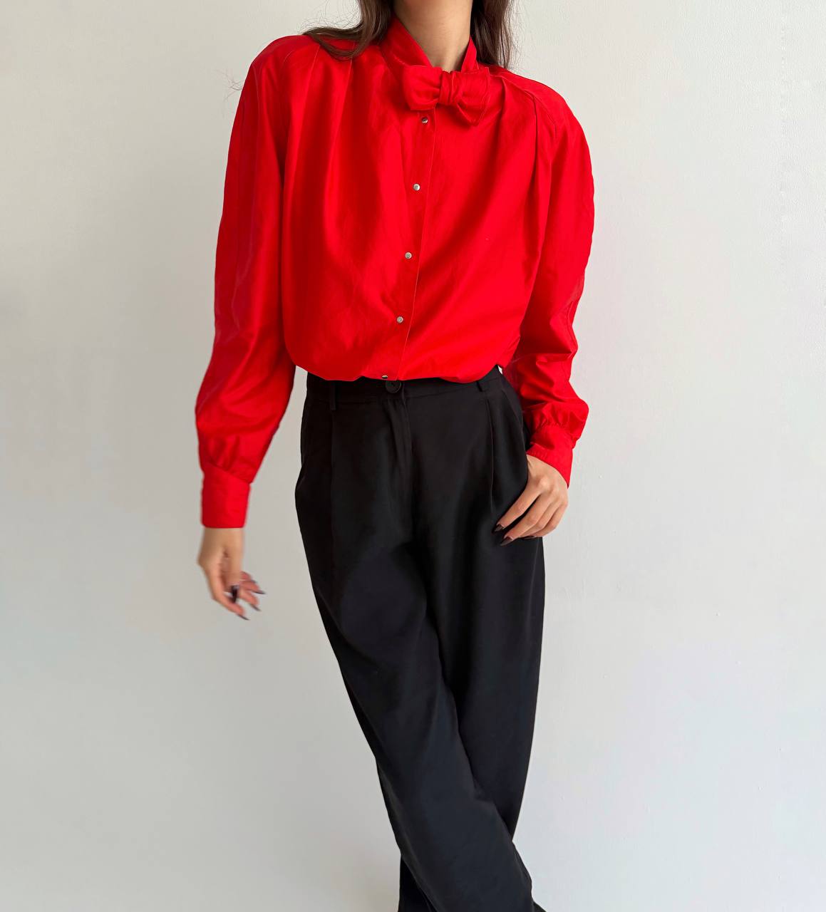 Vintage Thierry Mugler red blouse