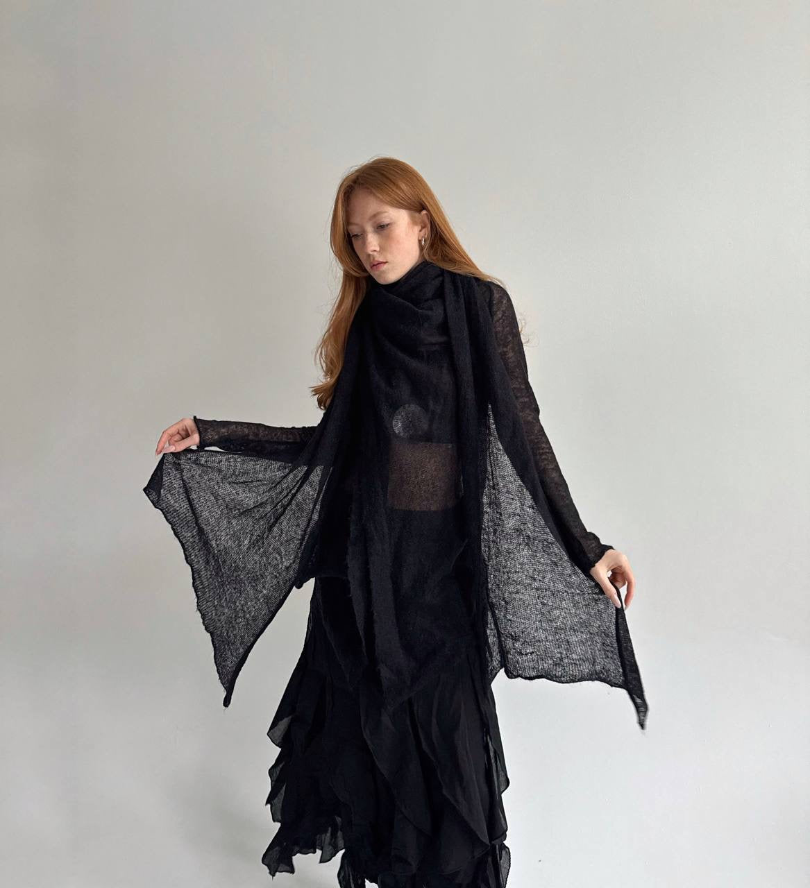 Vintage semi cardigan with long ties