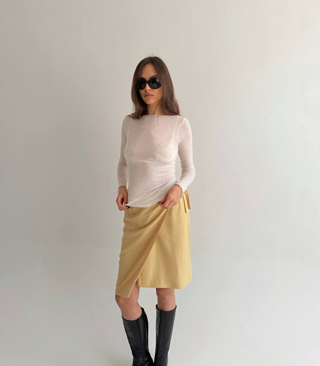 Max Mara wool and viscose skirt