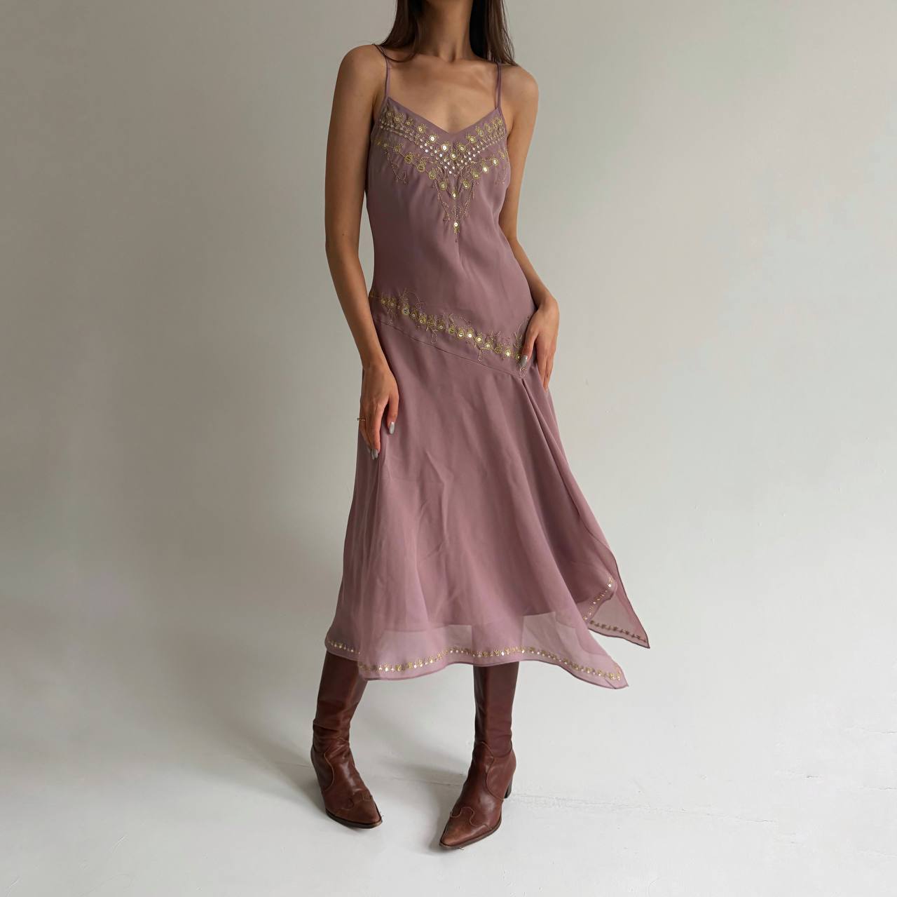 Vintage dusty rose dress