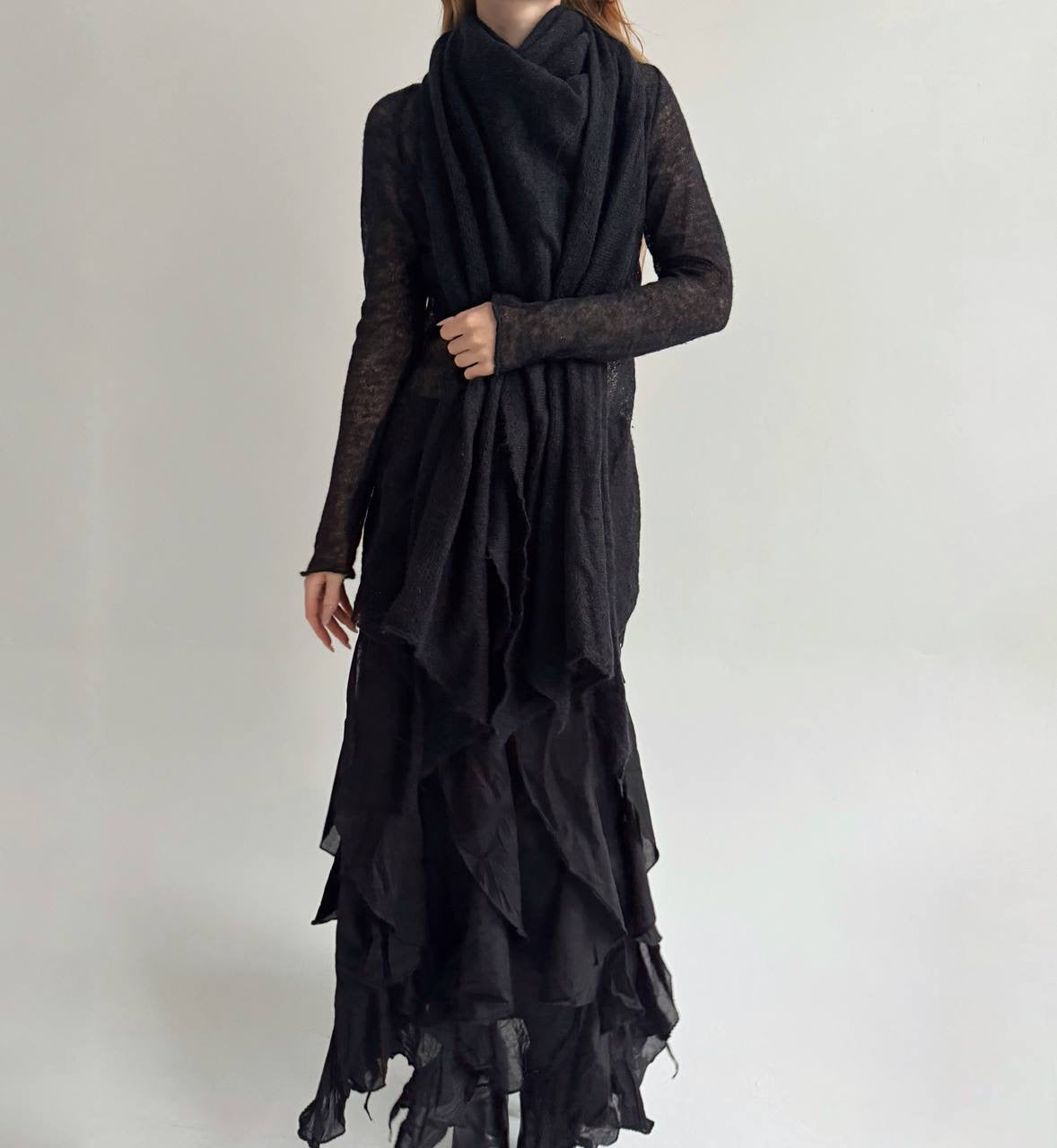 Vintage semi cardigan with long ties