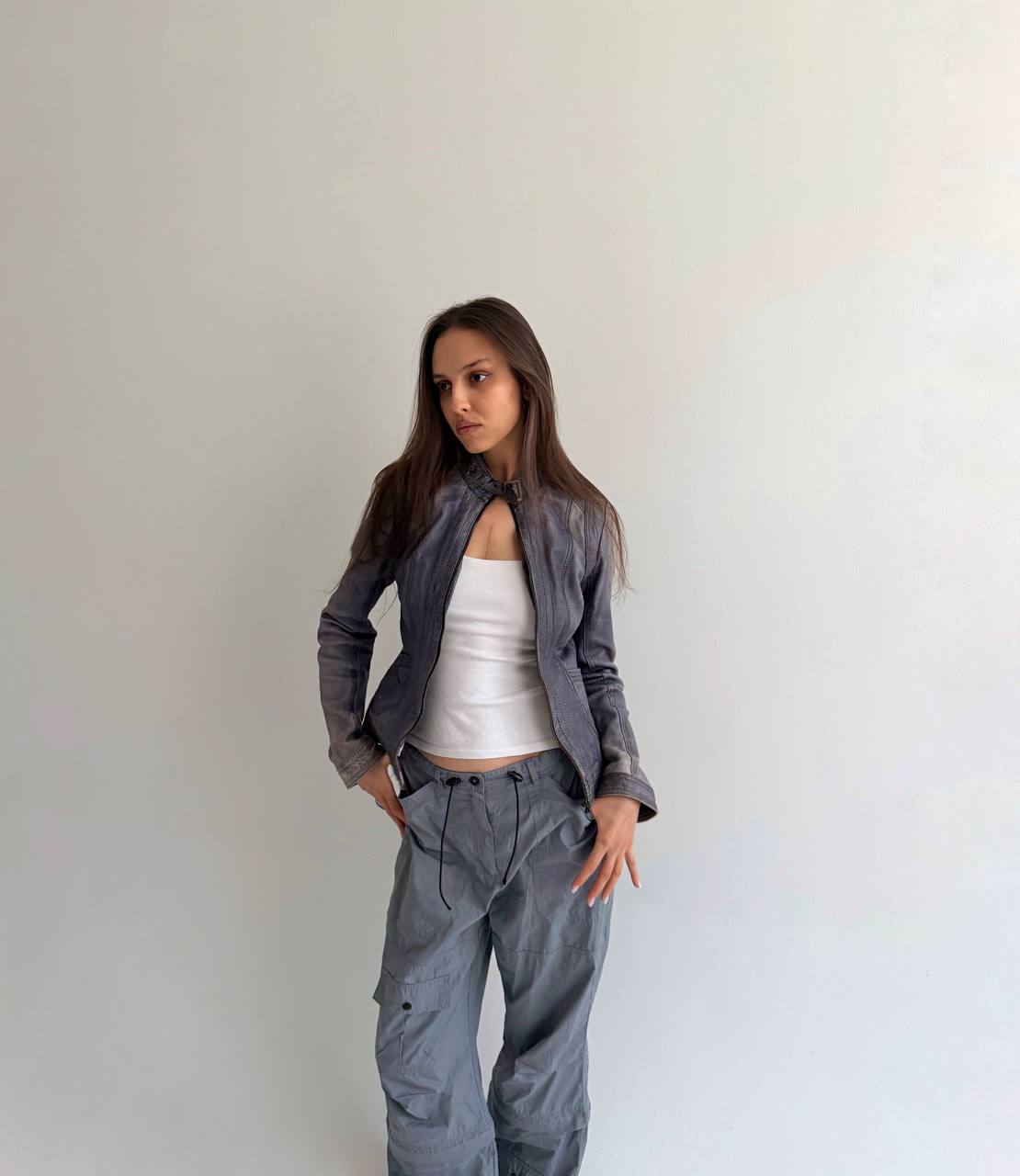 Vintage genuine leather jacket