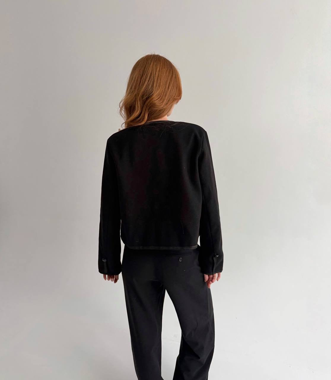 Black napoleon type jacket