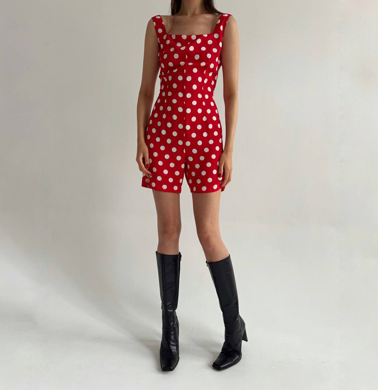 Vintage Blumarine polka dot red jumpsuit